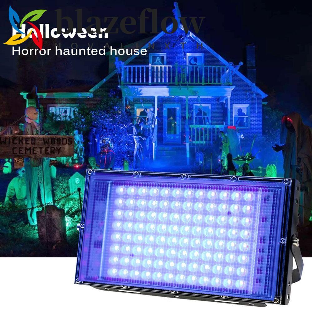 BLAZEFLOW UV Floodlight, 395nm 120 Glow UV Lamp, Creative Effect Light 50W/100W UV Stage Lamp Bar