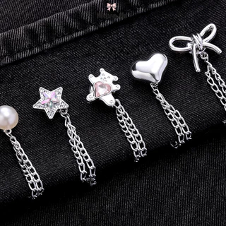 ในไทย-พร้อมส่ง✨ คลิปเข็มกลัดติดแขนเสื้อและขากางเกง ใช้ยึดขาไม่ให้หลวม ปรับห่วงโซ่ได้ เหมาะกับกางเกงยีนส์หรือคาร์ดิแกน