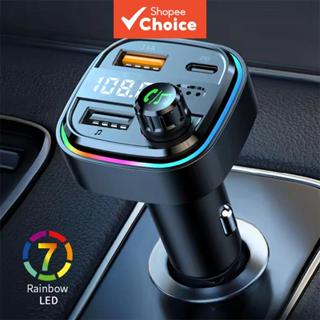 เครื่องส่งสัญญาณ FM บลูทูธแฮนด์ฟรีวิทยุรถยนต์เครื่องเล่น MP3…