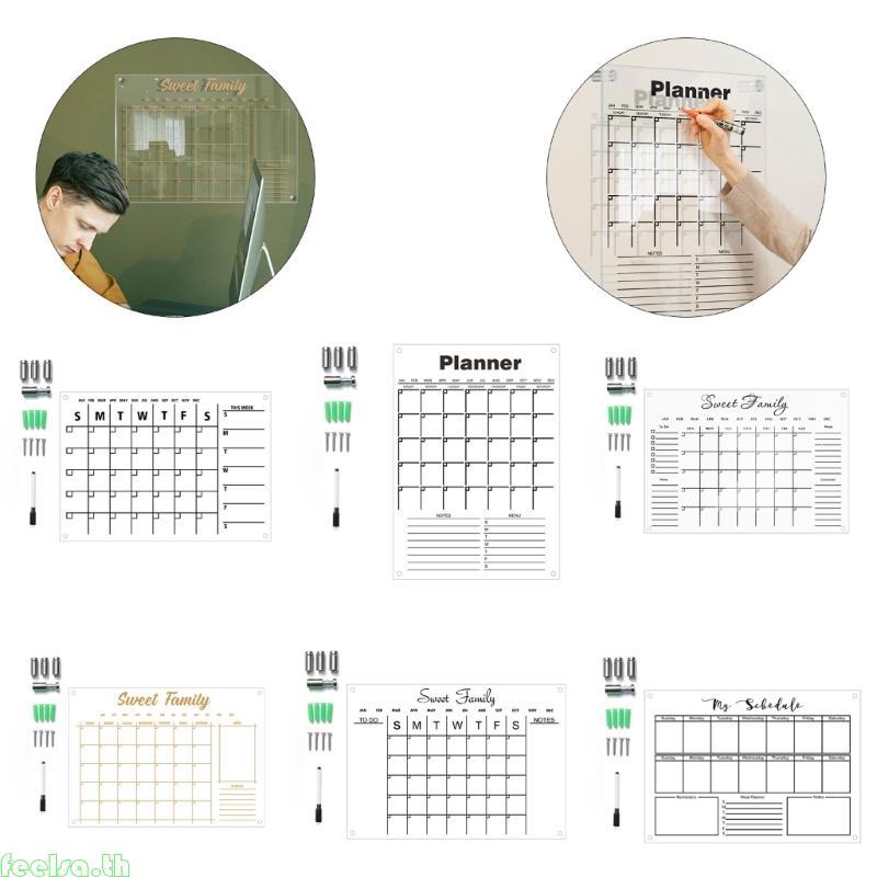 Acrylic Whiteboard Calendar Monthly Weekly Planner  Board for Wall