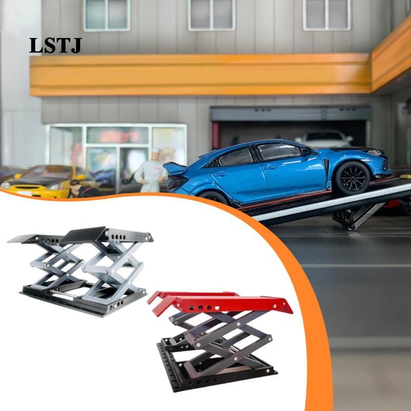 [Lstjj] 1:18 Scale Car Lifter Model Garage Maintenance Tools ของสะสม Diorama