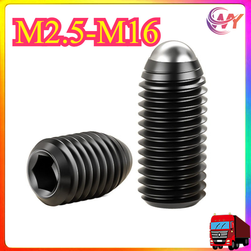 สกรูลูกเหล็ก, สกรูตําแหน่ง, สกรูคลื่นสกรู 12.9 เกรดหัวบอล plunger ตําแหน่งลูก M2.5-M16 * L4-50 มม.WY
