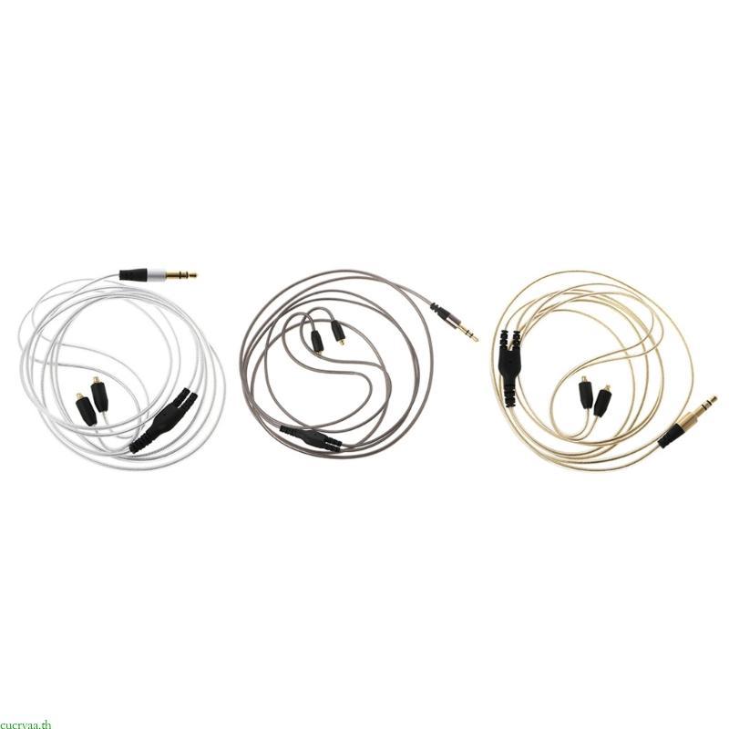Cucryaa สายหูฟังเปลี่ยน 3 5 มม.1 2M ยาวสําหรับ SE215 SE315 SE535 SE846 หูฟังสายหูฟังสายไฟ