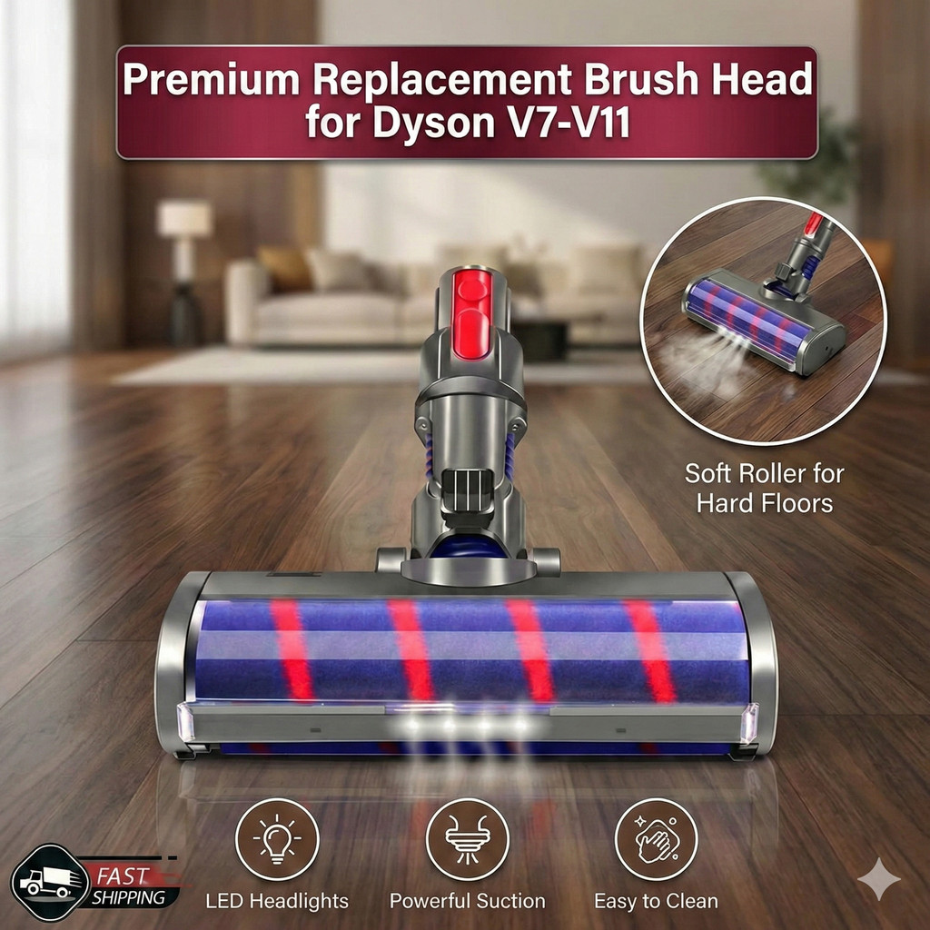 อุปกรณ์ ใช้สำหรับ Dyson V7 V8 V10 V11 V15 อะไหล่ หัวดูดฝุ่น หัวแปรง ขาตั้ง - Electric Floor Head Vacuum Cleaner Repair