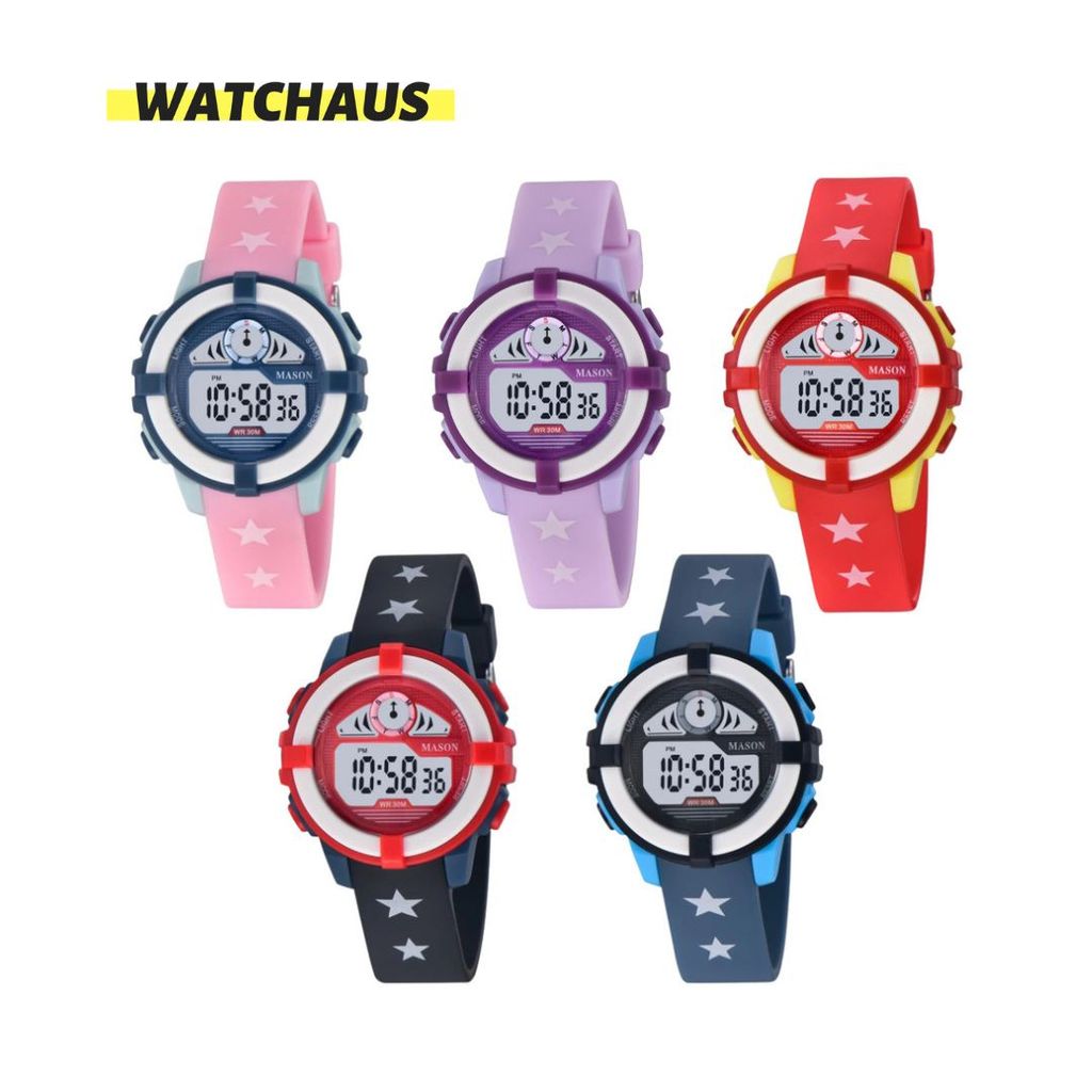 MASON MDB7015 MDB-7015 MDB 7015 DIGITAL RUBBER STRAP CHILDRENS WATCH