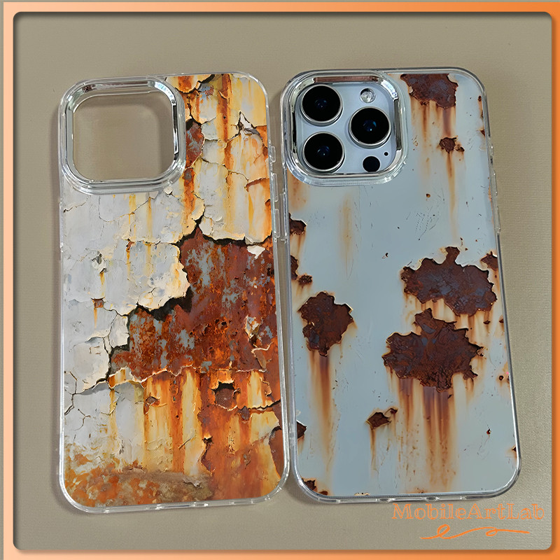 สำหรับ เคสไอโฟน 13 12 11 iPhone 17 16 15 14 PRO MAX 7/8PLUS สนิมสไตล์วินเทจ  แอปเปิ้ลโทรศัพท์ จัดส่งจากประเทศไทย