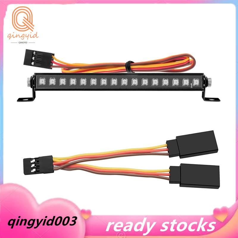 โลหะ 16 LED 8 โหมดหลังคา Light Bar โคมไฟหลังคาสําหรับ TRX4M TRX4-M 1/18 RC Crawler รถอัพเกรด