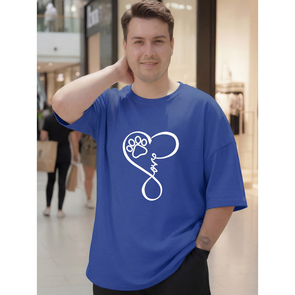 2W099 [AIYOU] Lelaki Baju T เสื้อผู้ชาย TShirt XL-5XL สไตล์เกาหลี Tops เสื้อผ้าขนาดใหญ่ผู้ชายรอบคอ T