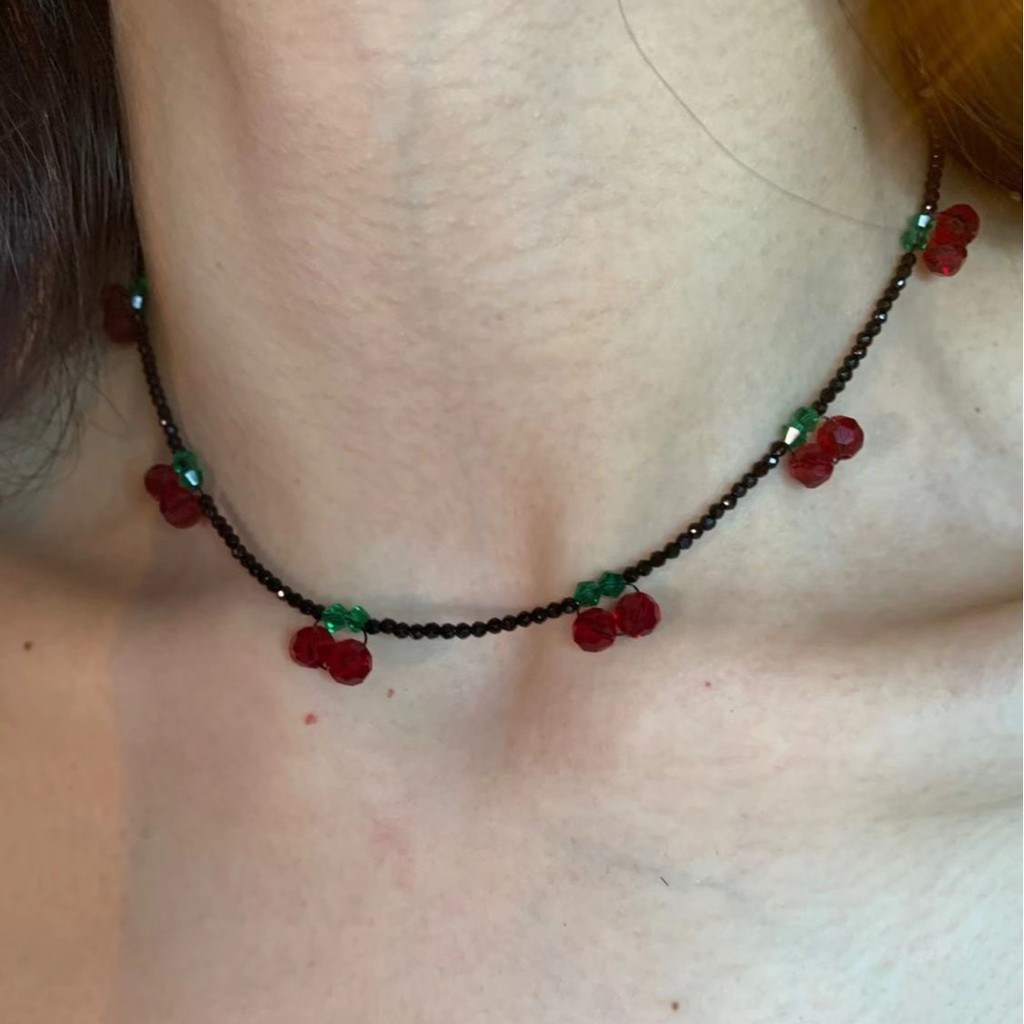 สร้อยคอมุกมือทำแบบเรียบง่าย สไตล์คลาวิกสำหรับสาวๆ ดีไซน์เข้าได้กับทุกชุด IQR7