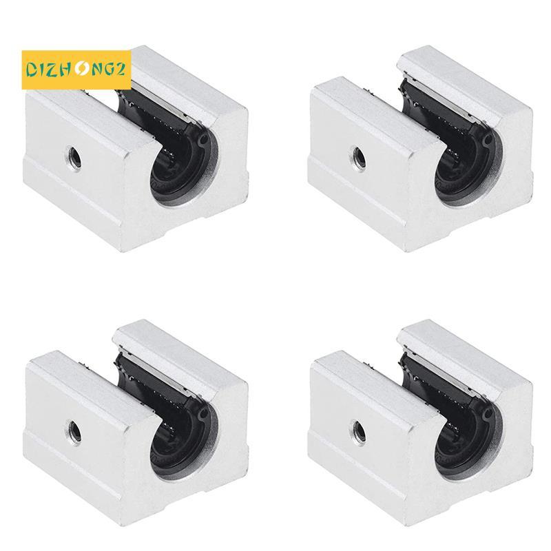 [dizhong2]4PCS SBR16UU Linear Ball Bearing Slide Block สําหรับ SBR16 Linear Rail Guide