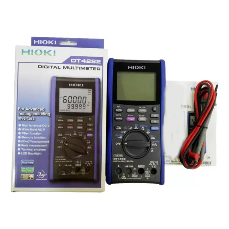 HIOKI มัลติมิเตอร์แบบดิจิตอล DT4281/DT4282 มัลติมิเตอร์แบบดิจิตอลมัลติฟังก์ชั่นความแม่นยําสูง 4 และค