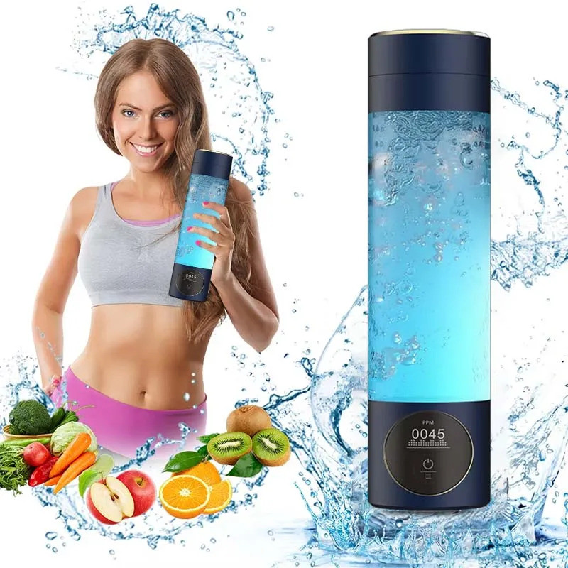 Hydrogen Generator ถ้วยกรองน้ํา 280ML อัลคาไลน์ Maker Hydrogen-Rich Water แบบพกพา SPE PEM H2 Electro