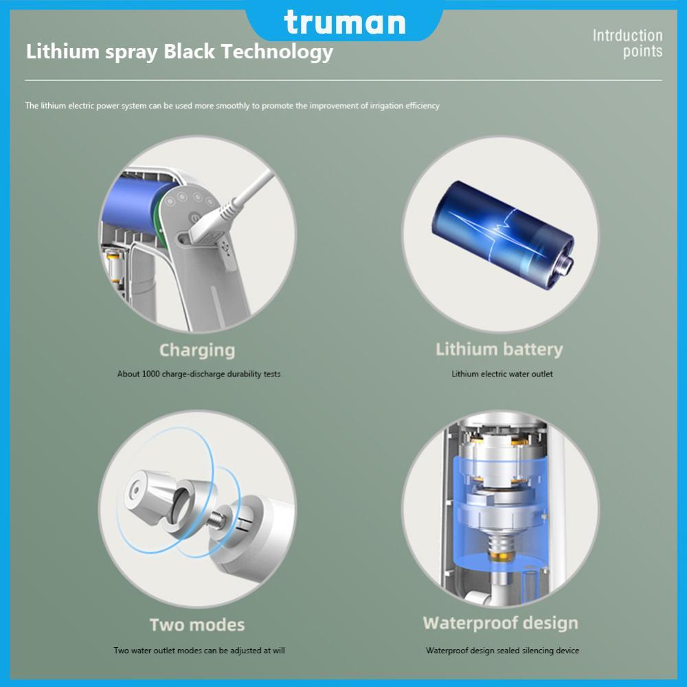 ✿24ชม.✿ ไฟฟ้าพืชหมอกสเปรย์ขวด ยูเอสบี ชาร์จฆ่าเชื้อล้างรถ เครื่องพ่นสารเคมี 2000มิลลิแอมป์ชั่วโมง นํา ตัวบ่งชี้พลาสติกจับปรับหัวฉีดสวนอุ - รูปที่ 4