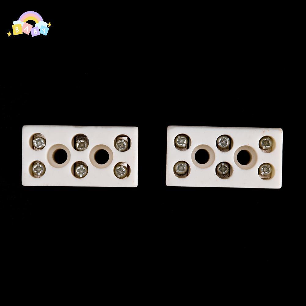 [BB-t] ใหม่ 2 ชิ้น 8 หลุม 2W8H เทอร์มินัลเซรามิกทนอุณหภูมิสูง Blo 15A 250V ใหม่