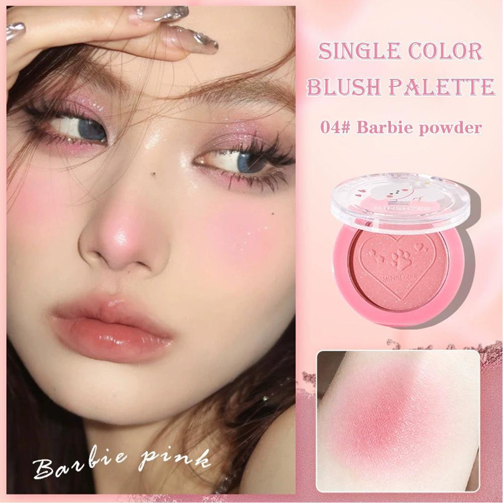 Monochrome Brightening Matte Rouge Soft Powder Blush Smudge Control Waterproof Blush Blush F5p2