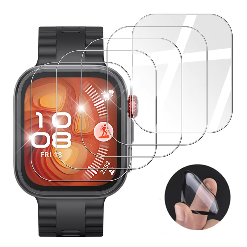 3D กระจกนิรภัย / Soft TPU Hydrogel ฟิล์มสําหรับ Huawei Watch Fit 4/4 Pro/3 Anti Gores ป้องกันหน้าจออุปกรณ์เสริมสําหรับ Smartwatch Huawei Watch Fit 3 4 Pro