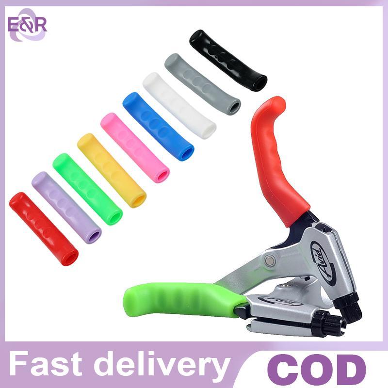 E&R 1 คู่ MTB จักรยานก้านเบรคสําหรับจักรยานซิลิโคนจับฝาครอบซิลิโคนขี่จักรยานเบรค Grip.