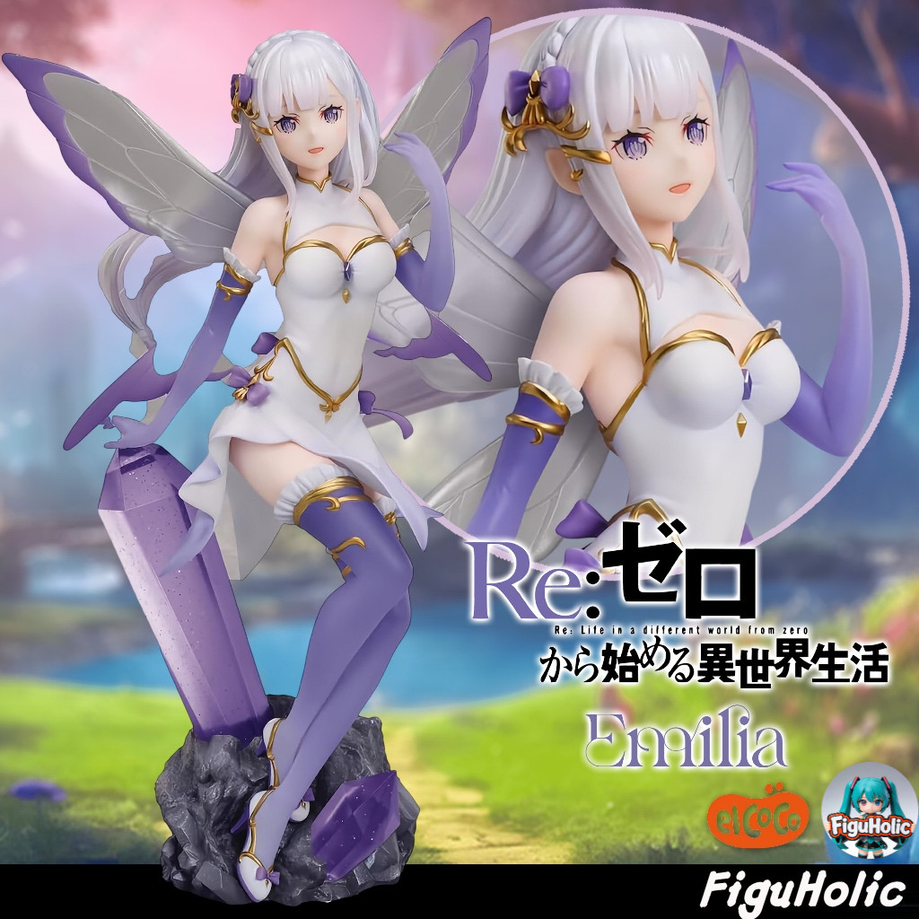 🎈   (PRE-ORDER) Emilia Jewel Princess Figure - Re:Zero - elcoco
