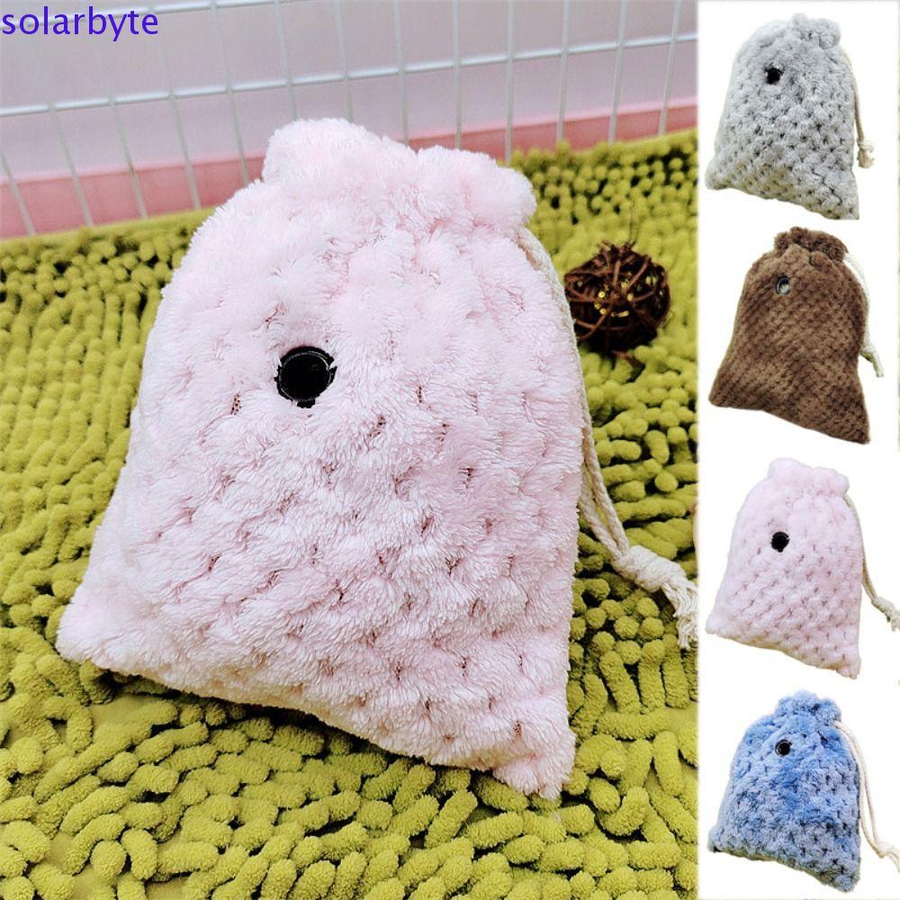 SOLARBYTE Sugar Gliders Sleeping Pouch, Soft Warm Hamster Outing Bag, Pet Accessories สบาย with Draw