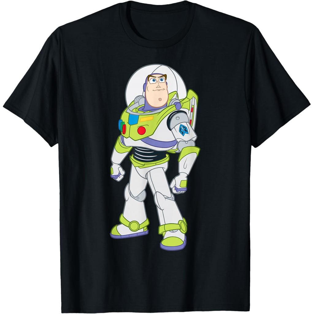 เสื้อยืดผู้ใหญ่ Disney Pixar Toy Story Buzz Lightyear Strong Pose
