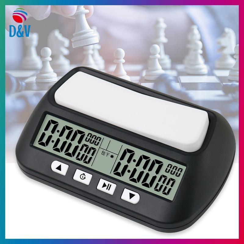 D&V 3 In 1 มัลติฟังก์ชั่นแบบพกพาหมากรุกมืออาชีพ Clo Digital Chess Timer ตัวจับเวลาเกม