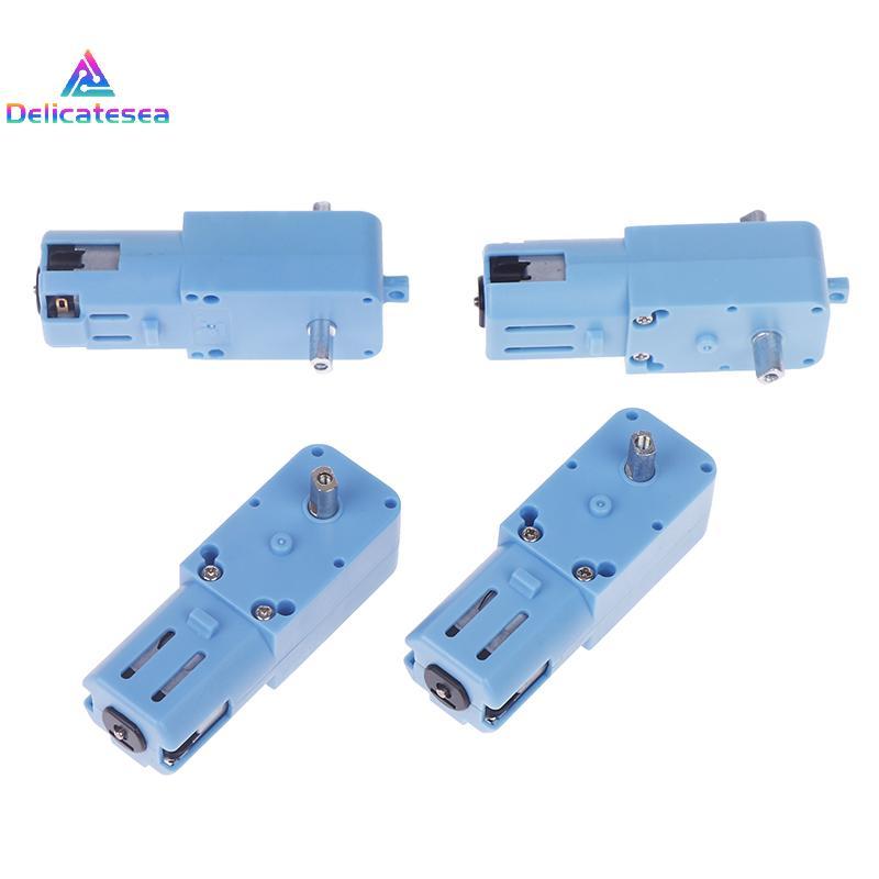 [Delicatesea] DC 3V-6V 1:90 Blue Gear Motor All Metal/Half Metal Single Axis Gear Motor Robot รถอัจฉ