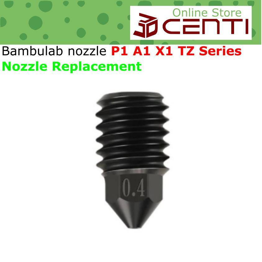BambooLab หัวฉีดแข็ง P1 P1P P1S X1 X1C TZ Series 0.2mm 0.4mm 0.6mm 0.8mm Bamboo Lab