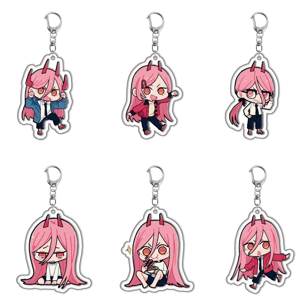 อะนิเมะการ์ตูน Chainsaw Man Pochita อะคริลิคจี้พวงกุญแจ