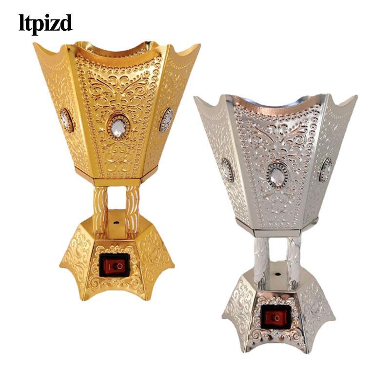 Garende กระถางธูปไฟฟ้า Bakhoor Burner Gold และ Silver Insence ผู้ถือโลหะธูป Burner สําหรับห้องนอน SPA โยคะ