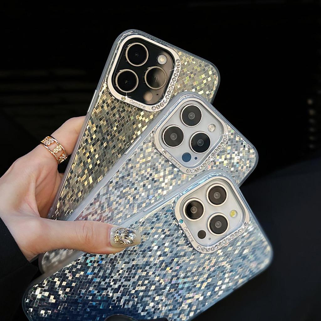 เคสกระจกกลิตเตอร์ เล่นแสงสวยมาก มี iPhone ทุกรุ่น เคสไอโฟน 17 Pro Max , iPhone 16 Pro Max , เคส iPhone 14 Pro Max