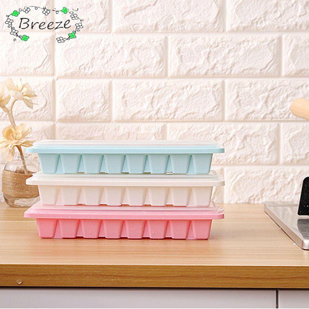 BREEZE 16 Cavity Ice Tray Cover Kitchen Drink Jelly Freezer