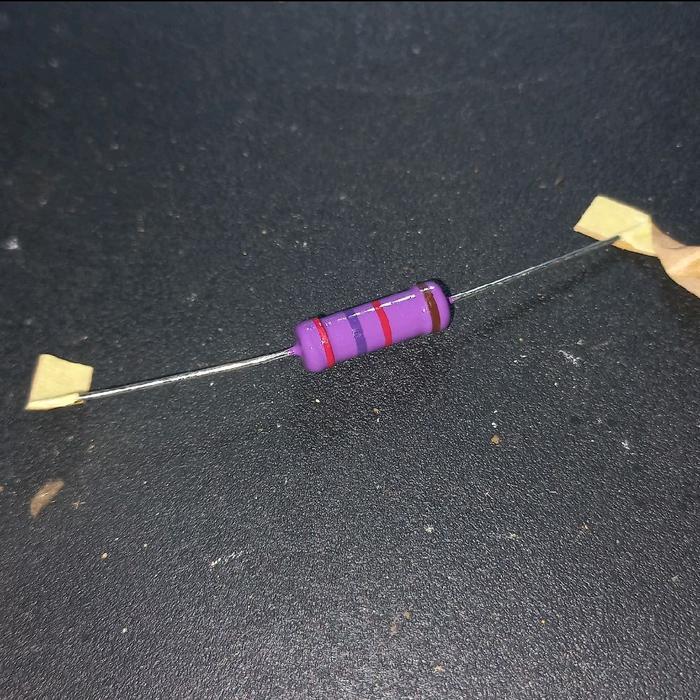 UNGU Resistor 2k7 3w สีม่วงศูนย์ original japan R 2.7k 3 วัตต์ w 3 วัตต์ 3 วัตต์ 3 วัตต์ 2.7k 2.7 กิ