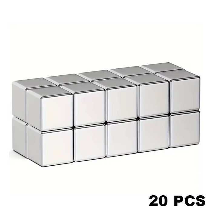 KEMONI Neodymium Magnet Cube Square Strong Magnet Cube 8x8x8mm 20PCS - N25 -FEB26-04