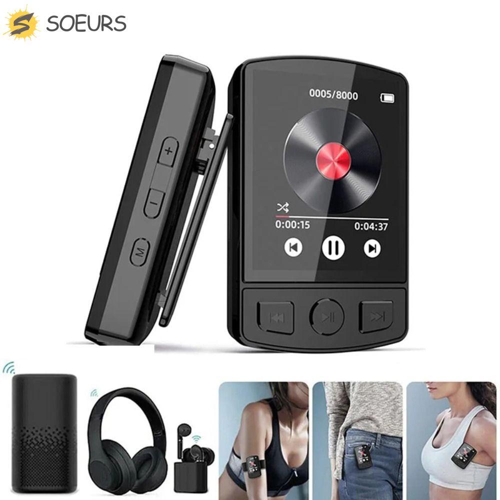 SOEURS เครื่องเล่น MP3/Mp4, หน้าจอ 1.8 นิ้ว Mini Mini Walkman, รองรับสื่อ 8/16/32GB วิทยุ FM TF Card