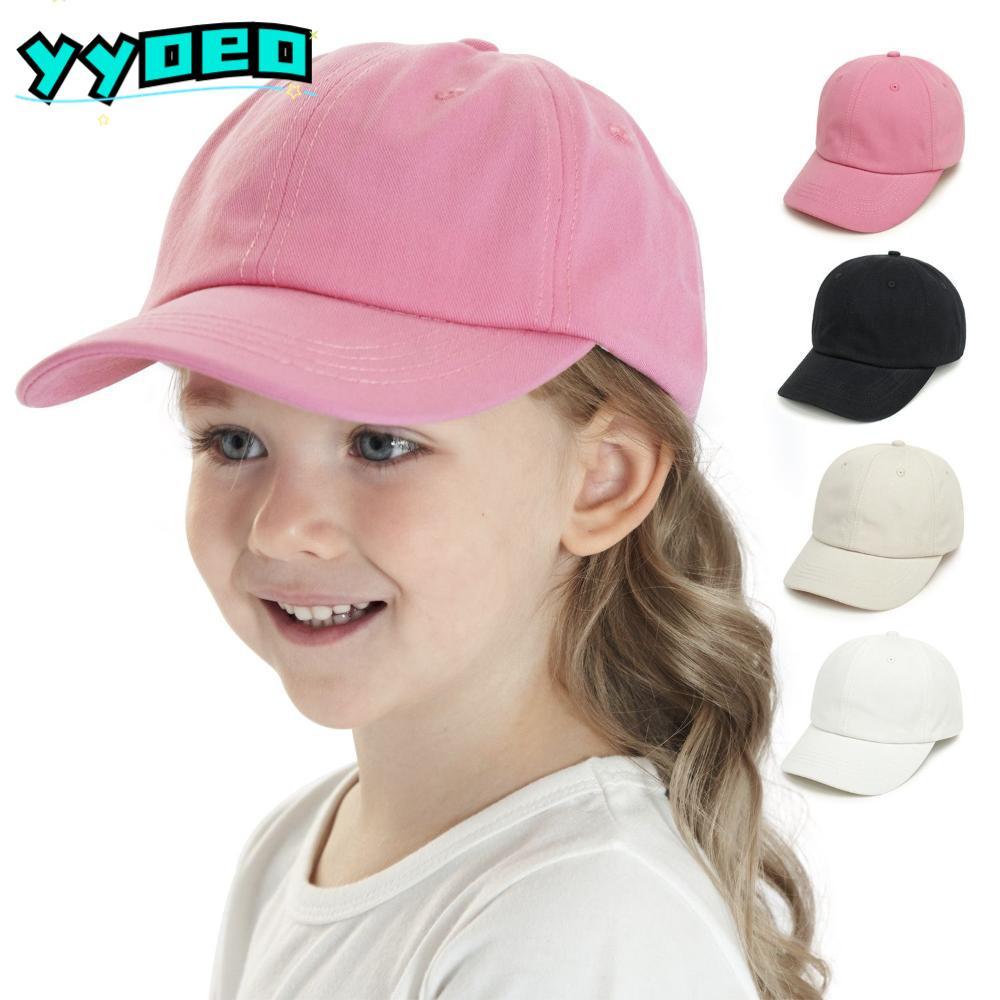 YYOEO หมวกเบสบอลเด็กปรับได้หมวกเบสบอลผ้าฝ้ายฤดูร้อนสําหรับ 8M-5Y