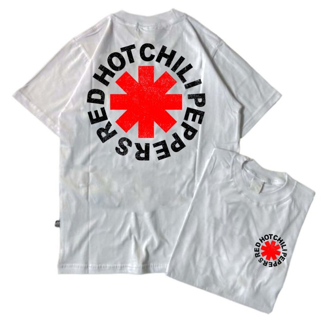 KATUN RHCP LOGO MUSIC BAND เสื้อยืดผู้ชายและผู้หญิงทําจากผ้าฝ้าย 30 ปี