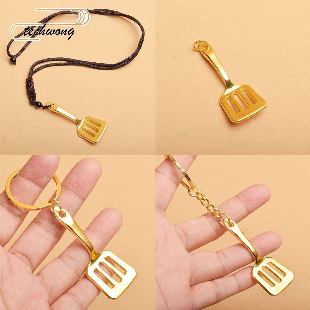 TECHWONG Gold Shovel พวงกุญแจ, เกมรูปสร้อยคอ Teamfight Tactics พวงกุญแจ, LOL TFT ประณีตน่ารักรูปเกมอ