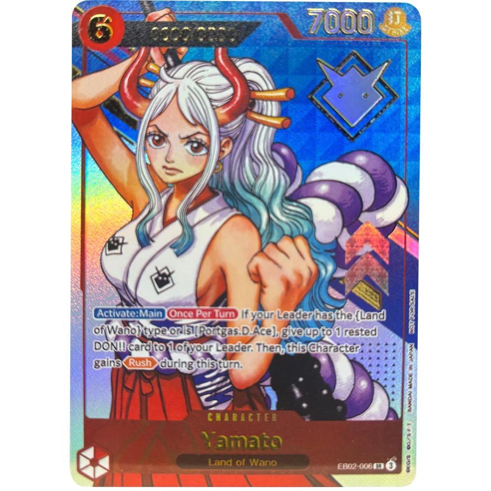 ONE PIECE คอลเลกชันการ์ด EB02-006 Yamato EN DIY คุณภาพสูง Self Made เกมอะนิเมะการ์ดของเล่น
