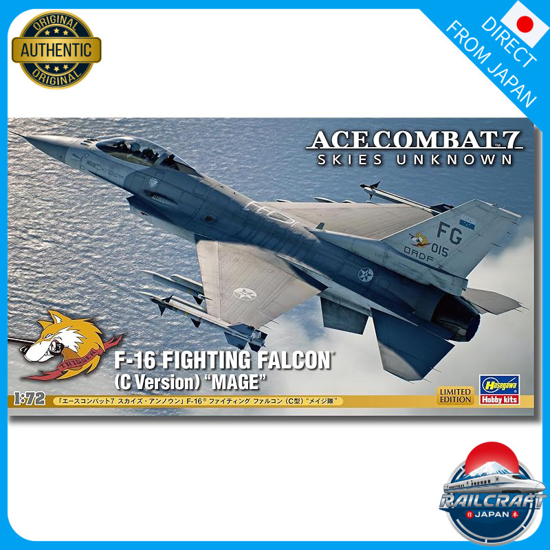 Hasegawa Creator Works Series Ace Combat 7 Skies Unknown F-16 Fighting Falcon (C Type) Mage Squadron