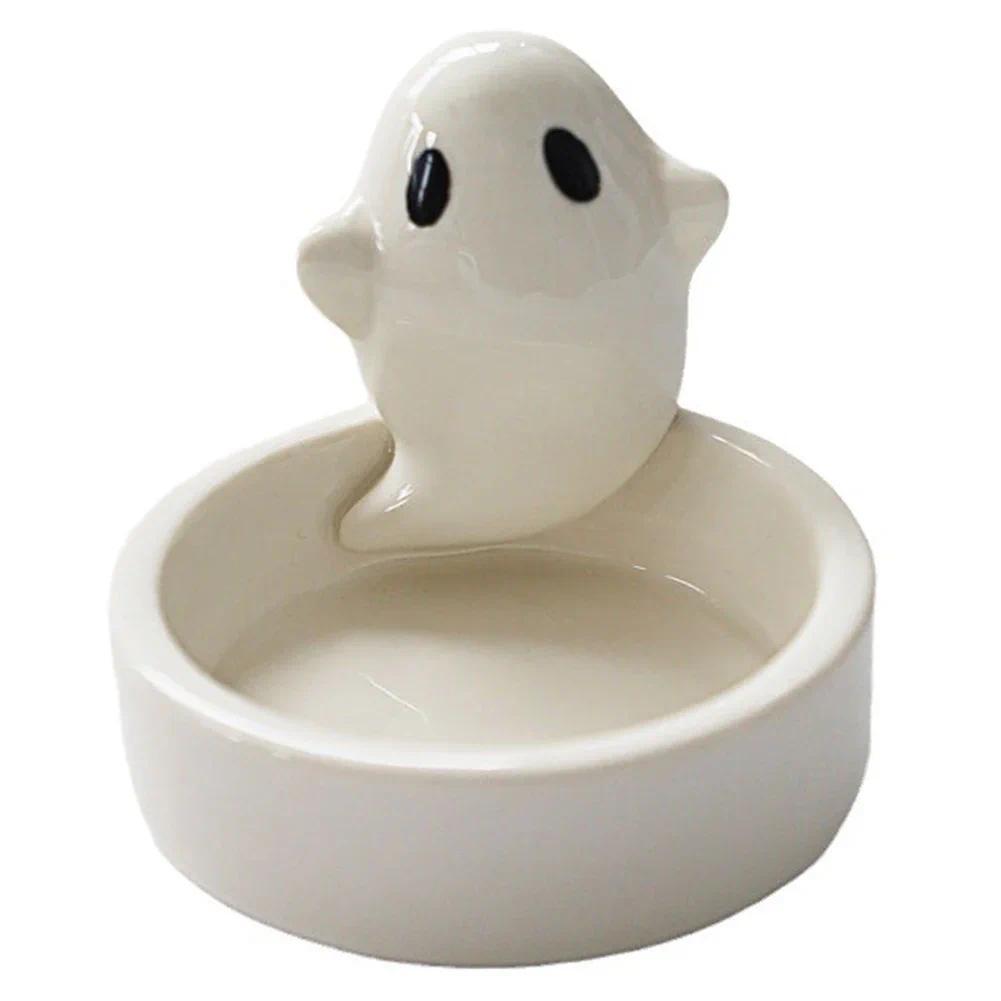 Ceramics Ghost Candle Holder Halloween Candle Holder Wedding Table Decor Candlestick Holder Aroma Ho