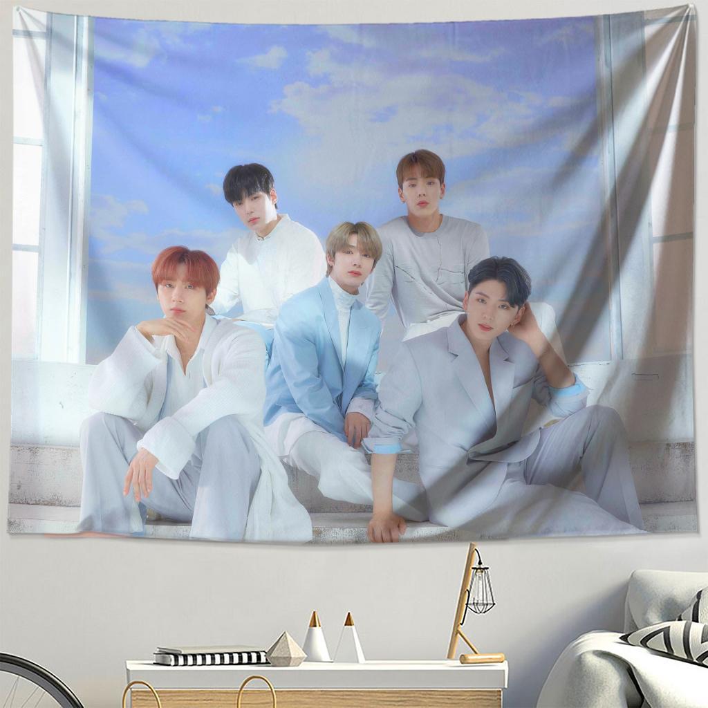 MONSTA X Cai Hengyuan Hu Coco Li Zhouxian I. ม. M.Liu Qixian พรมวัตถุโดยรอบพรมตกแต่งโดยรอบ