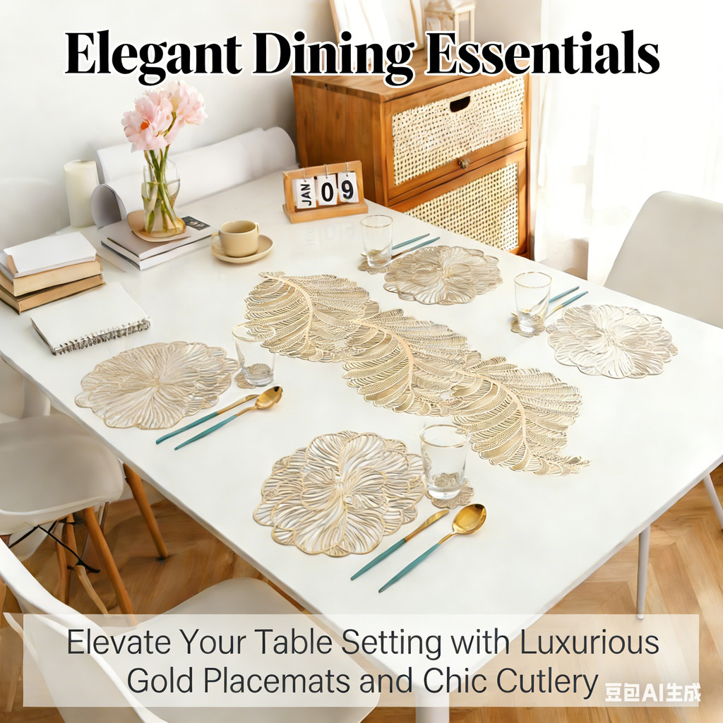 RAMADAN SPECIAL Table Runner Place Mat Table Mat Modern Design Hollow Design Floral Alas Meakand มีจ