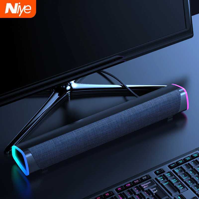 บลูทูธ Soundbar โฮมเธียเตอร์ HiFi 3D รอบทิศทาง V8