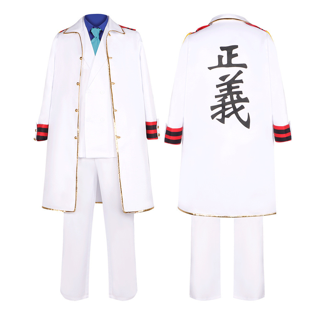 One Piece cosplay costume: Navy Admiral Garp cosplay, Luffy's grandfather, full anime costume for co