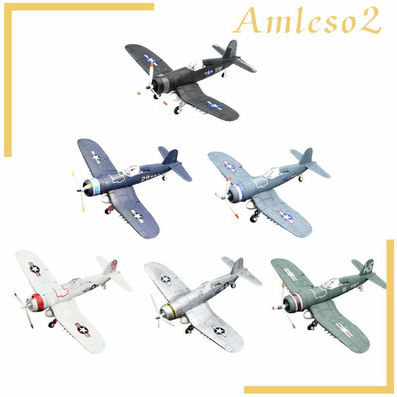 [Amleso2] 1:48 Scale WWII F4U ชุดโมเดลประกอบเครื่องบินสําหรับผู้ใหญ่และเด็ก DIY
