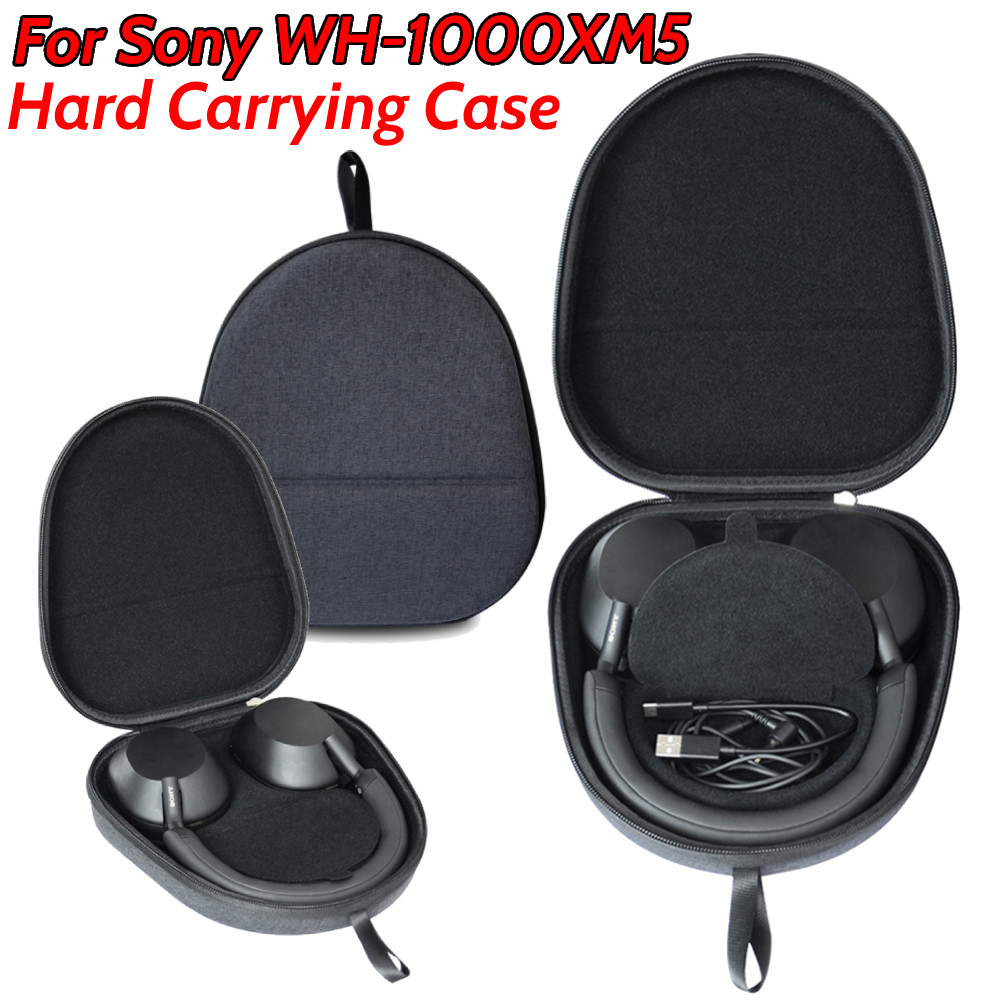 For WH1000XM5 Portable Storage Bag Hard Carrying Case Earphone Travel EVA Protective Case for Sony W