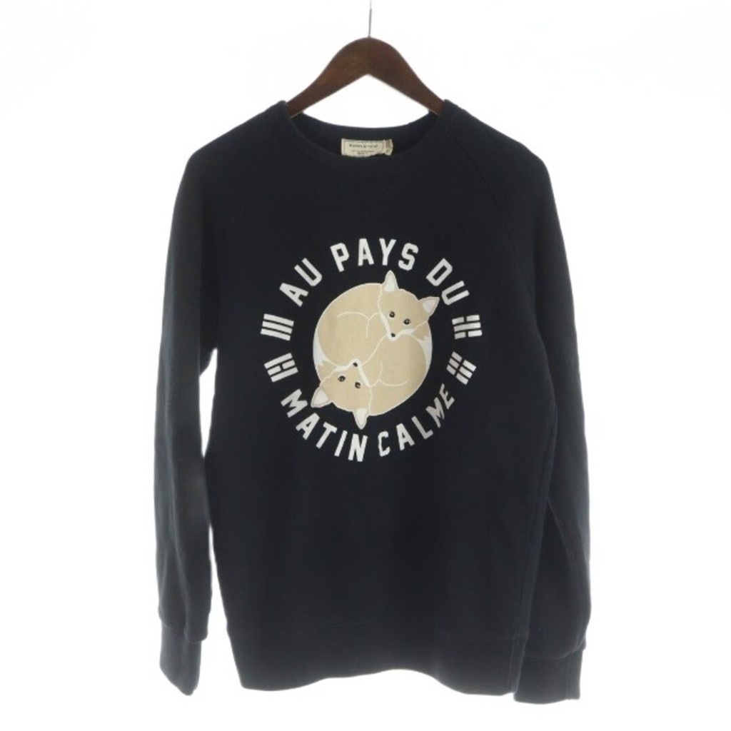 MAISON KITSUNE’ Calme KITSUNE MATIN Sweatshirt Direct from Japan Secondhand