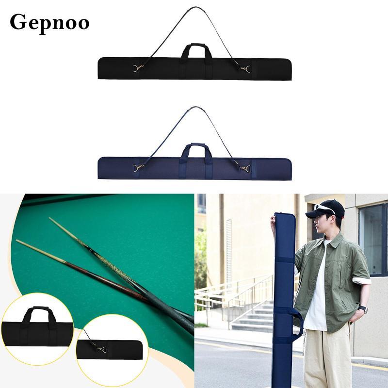 Gepnoo Snooker Cue Case กรณีไนลอนกันน้ํา สำหรับการจัดเก็บและพกพาอุปกรณ์สนุ๊กเกอร์