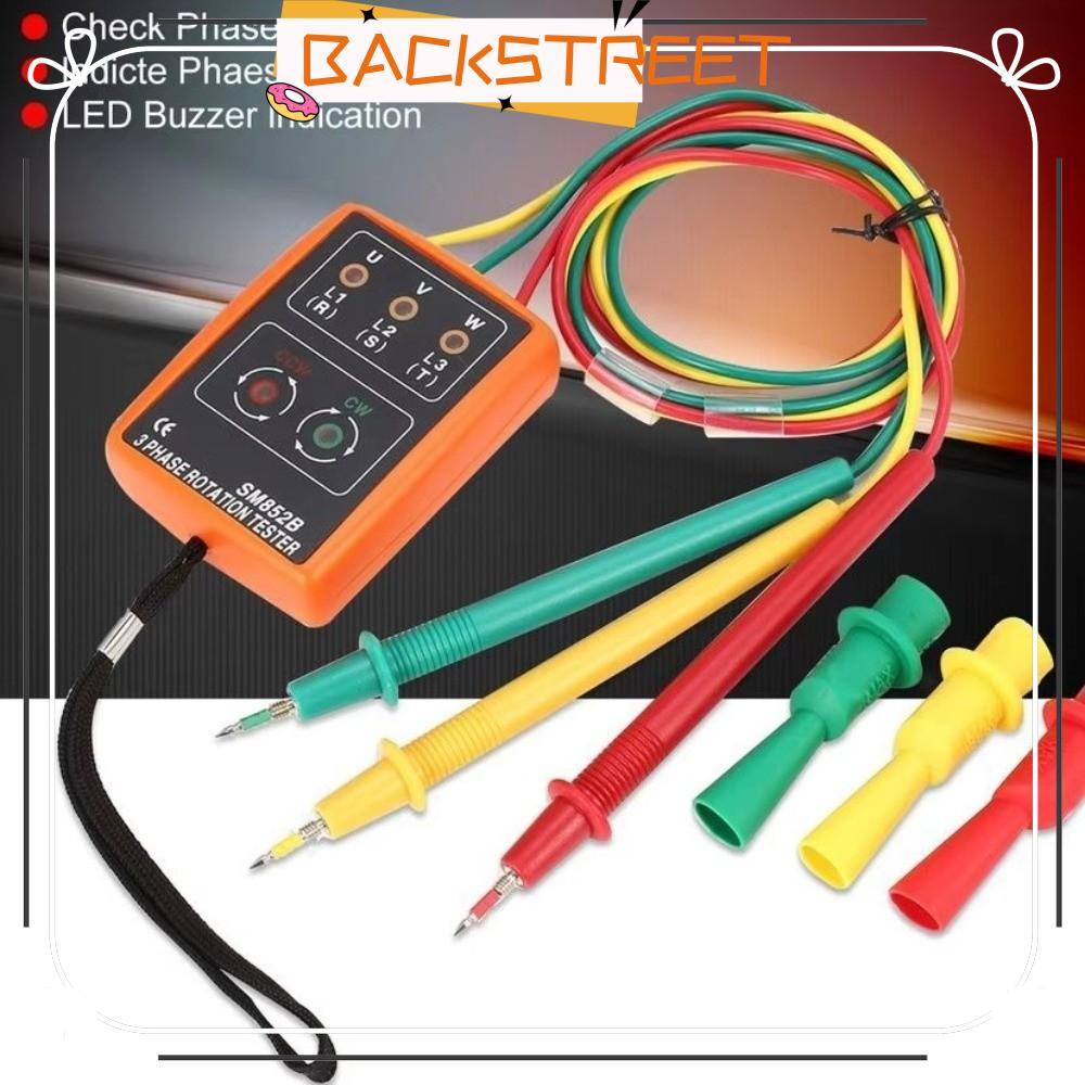 BACKSTAGE 3-Phase Rotation Tester, พลาสติกมัลติฟังก์ชั่เฟส Sequence อุปกรณ์ทดสอบ, จอแสดงผลดิจิตอลที่