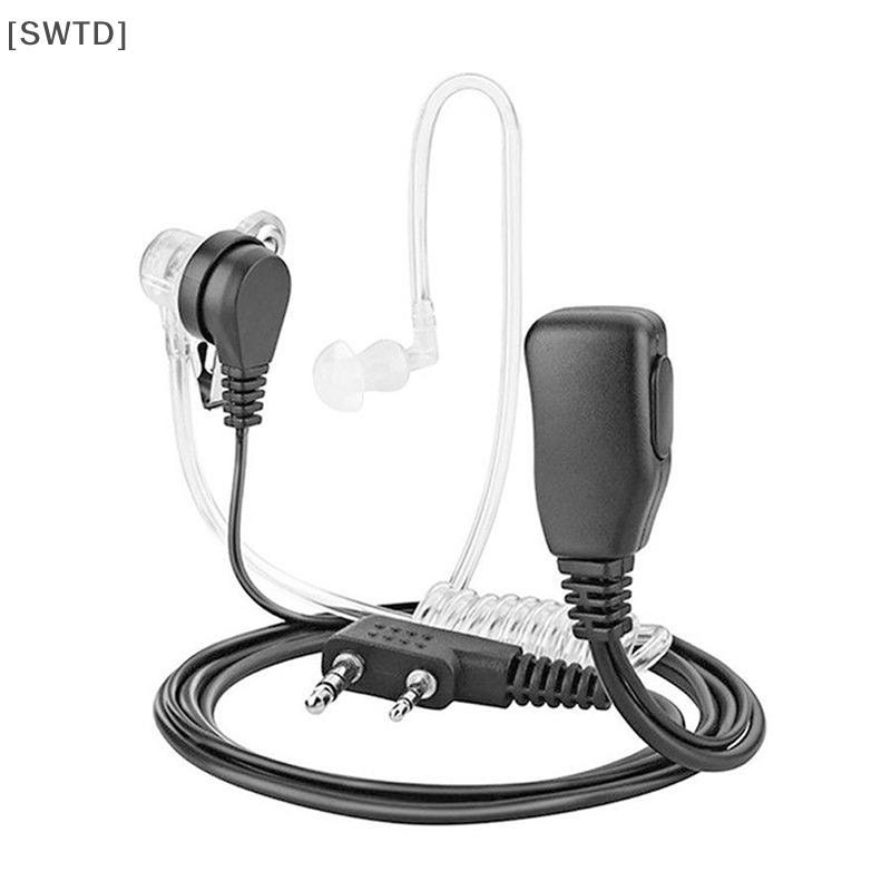[SWTD] ชุดหูฟังหูฟังวิทยุพร้อมไมโครโฟนสําหรับ Kenwood BF-888s วิทยุสองทาง null